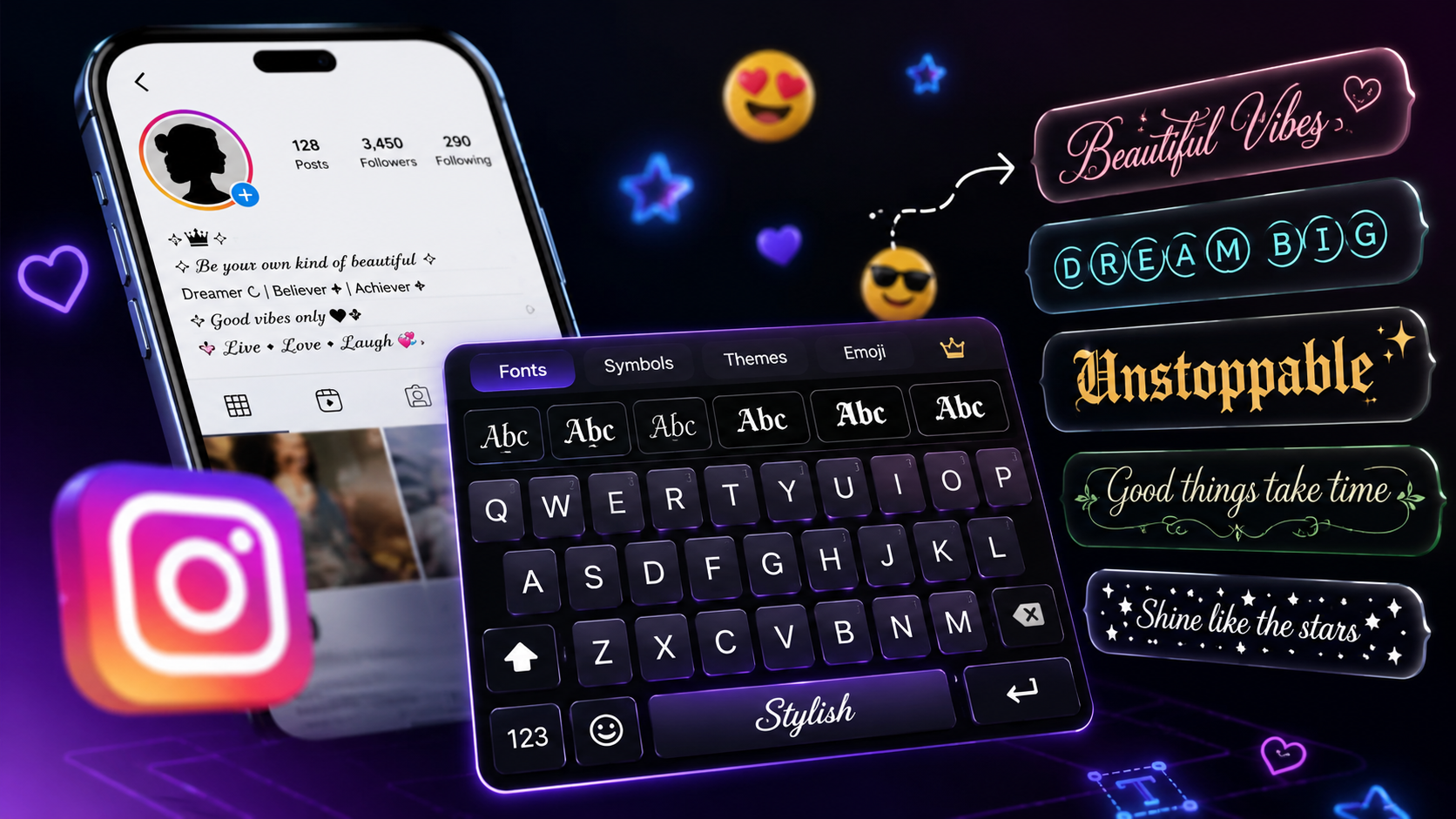 Why Everyone Else's Instagram Bio Looks Fancier Than Yours (It's the Keyboard)
